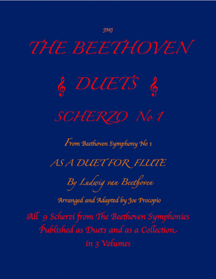 The Beethoven Duets For Flute Volume 1 Scherzi 1, 2 and 3 image number null