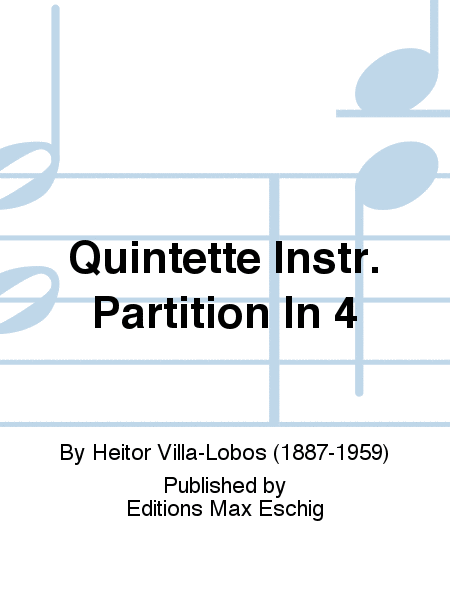 Quintette Instr. Partition In 4