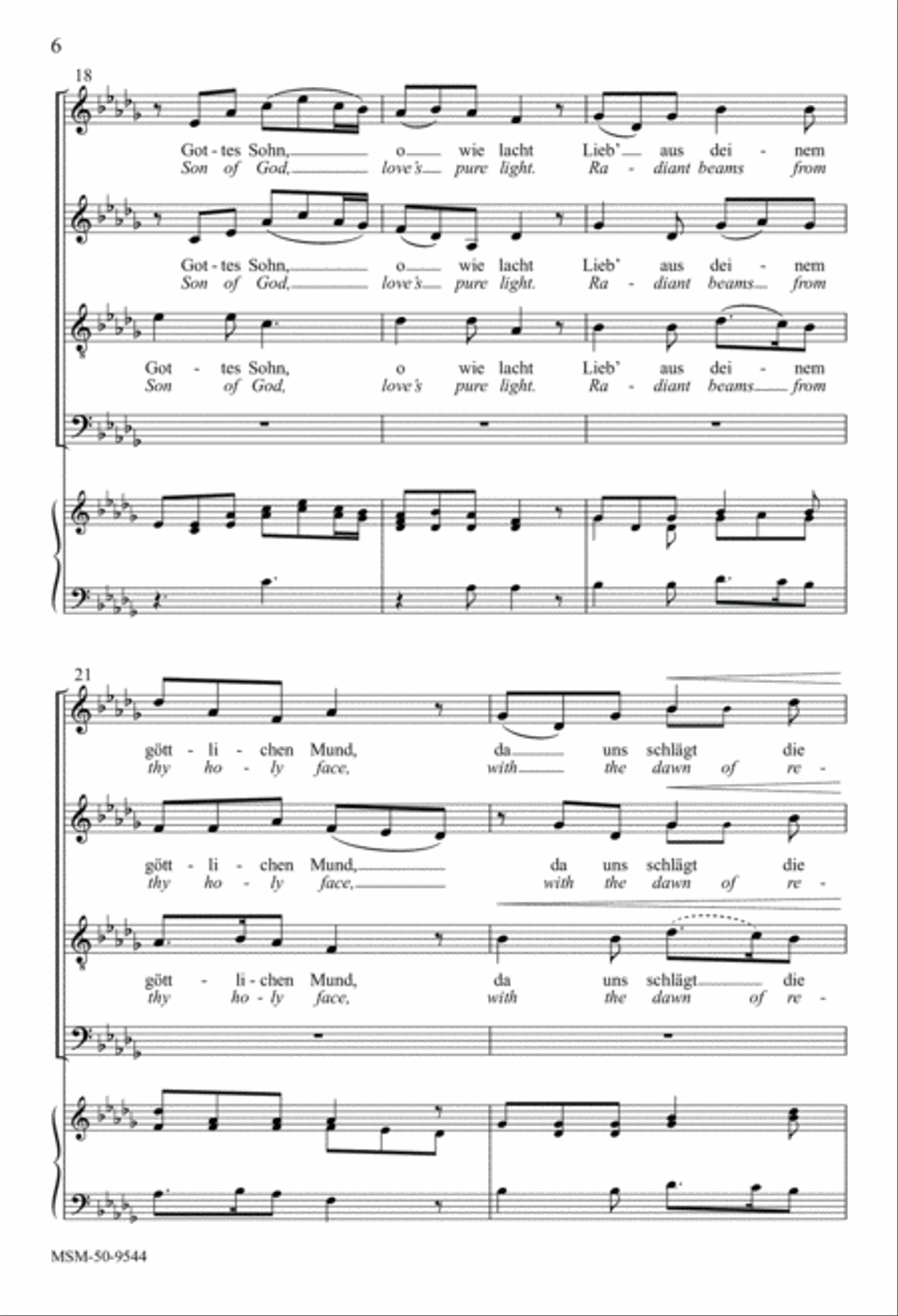 Stille Nacht! Heilige Nacht! 4-Part scores gallery preview page 6