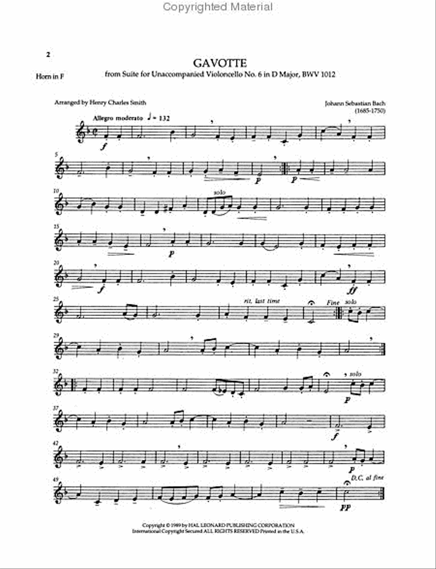 14 Collected Intermediate Quintets Brass Quintet scores gallery preview page 2