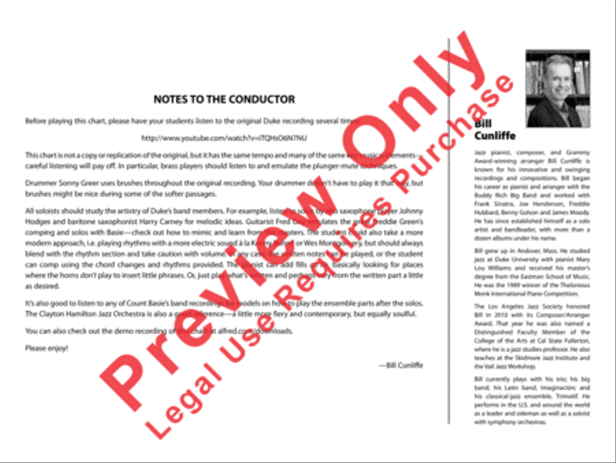 I Let a Song Go Out of My Heart Jazz Ensemble scores gallery preview page 19