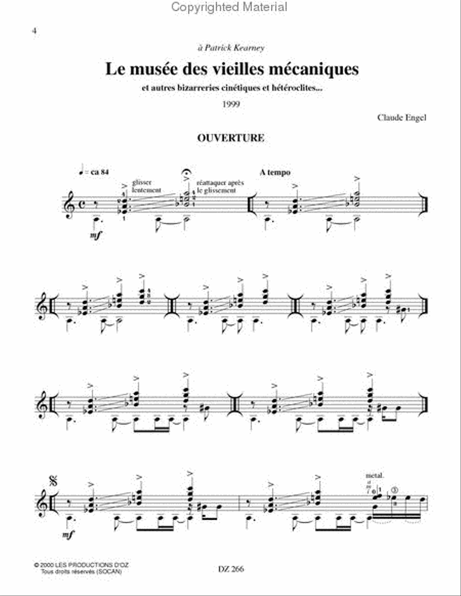 Le musée des vieilles mécaniques Classical Guitar scores gallery preview page 2