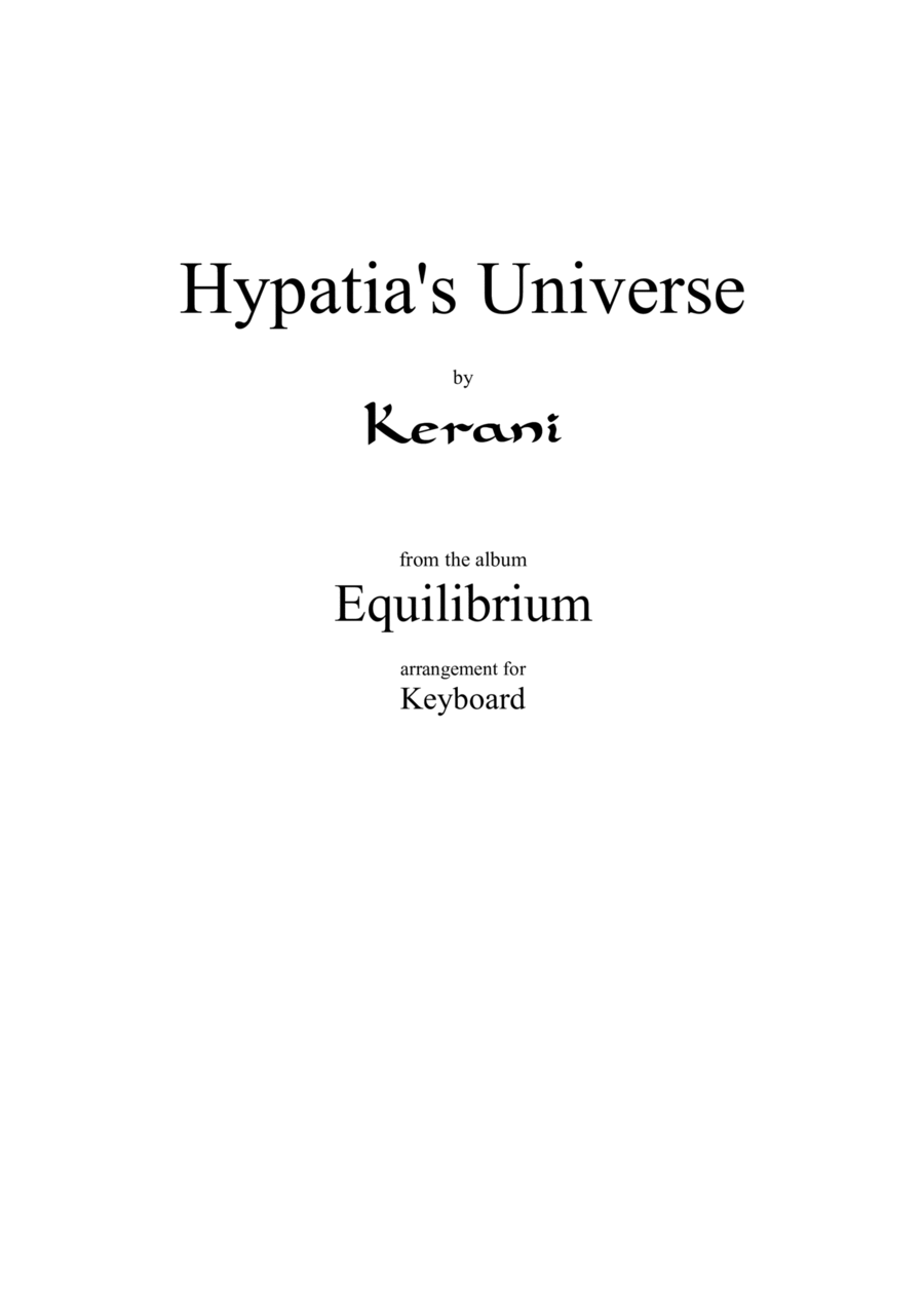 Hypatia's Universe Piano Solo scores gallery preview page 1