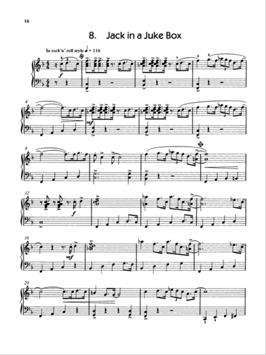 Jazzin' About for Piano / Keyboard Piano Solo scores gallery preview page 3