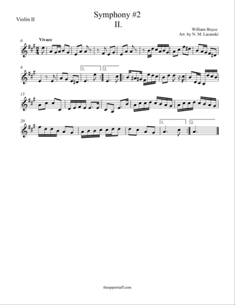Symphony #2 Second Movement String Orchestra scores gallery preview page 4