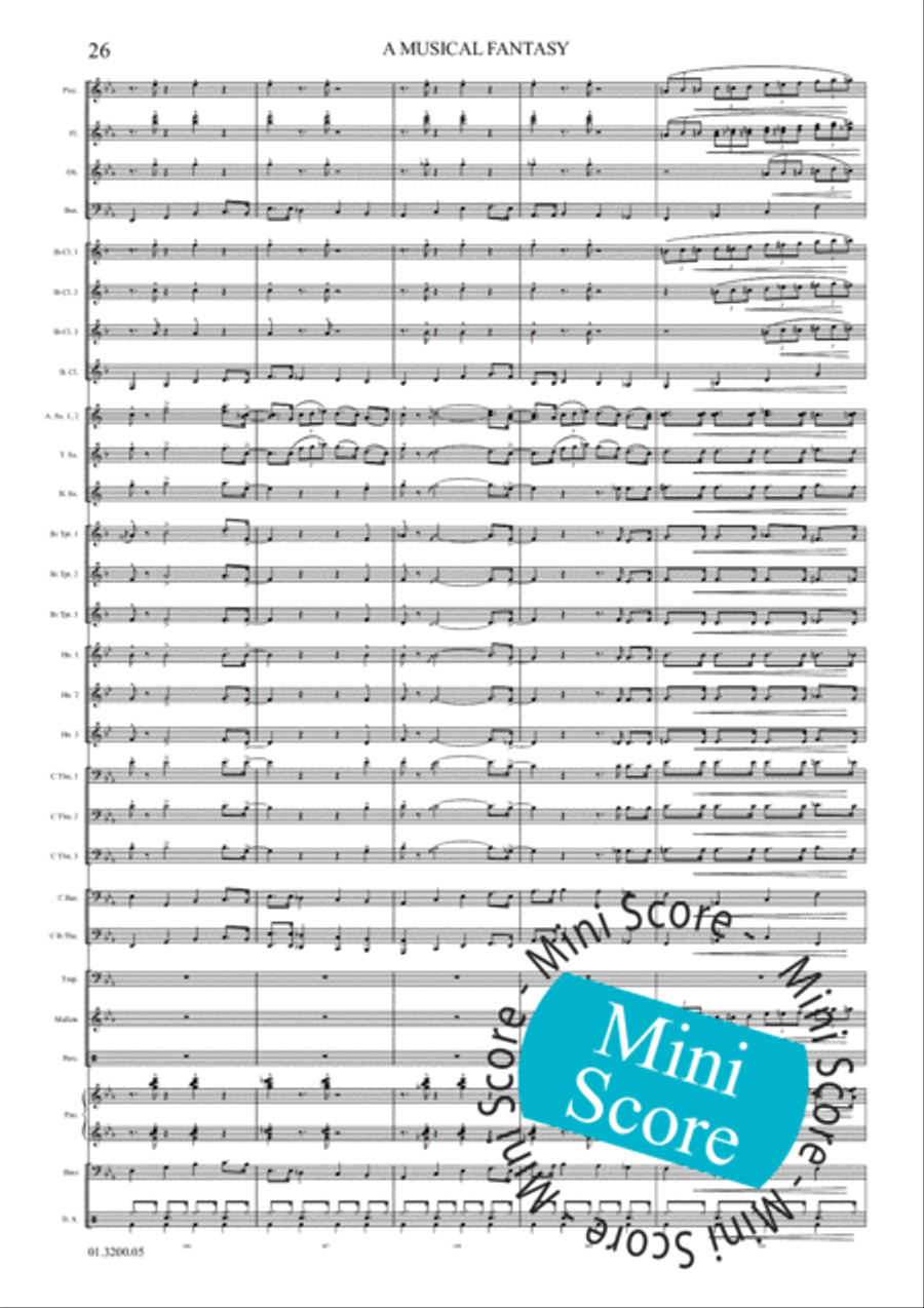 A Musical Fantasy Concert Band scores gallery preview page 32