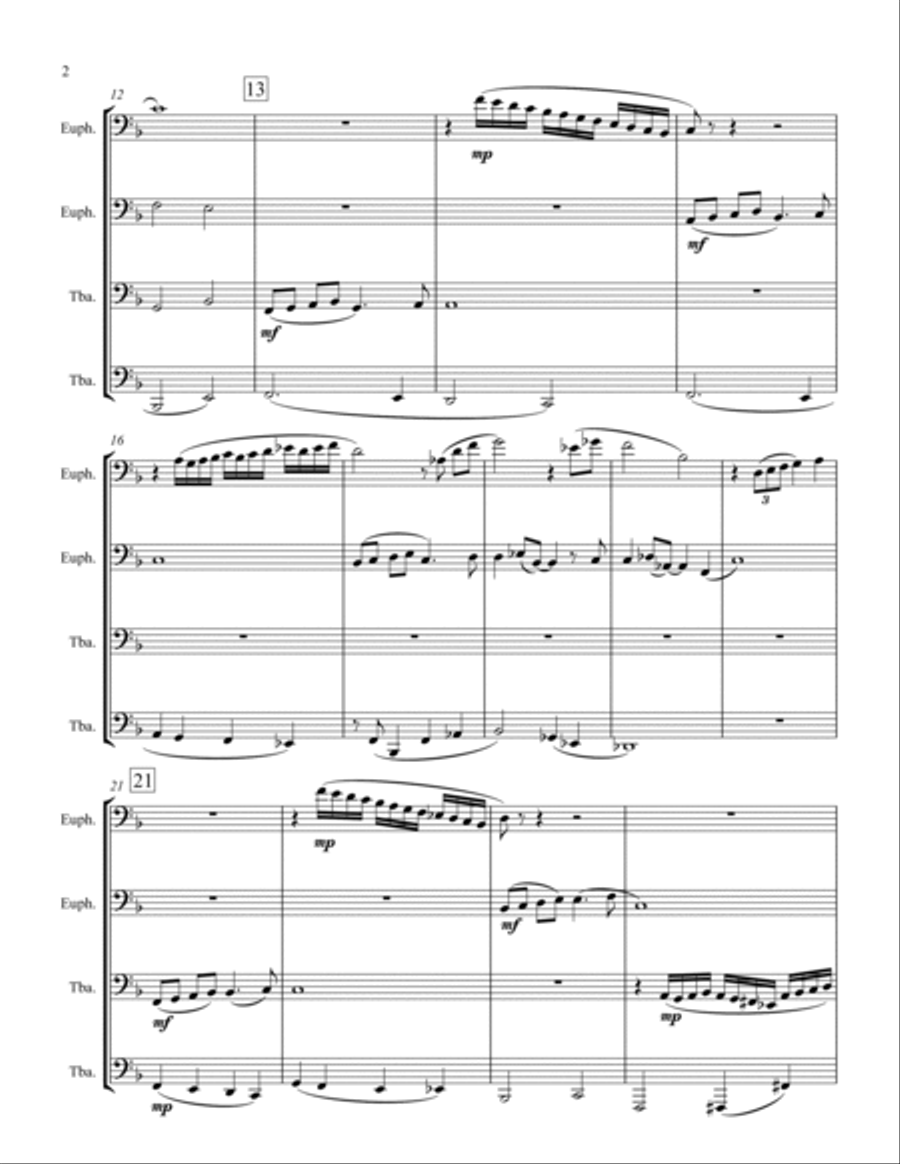 Where Is Love? Euphonium scores gallery preview page 2