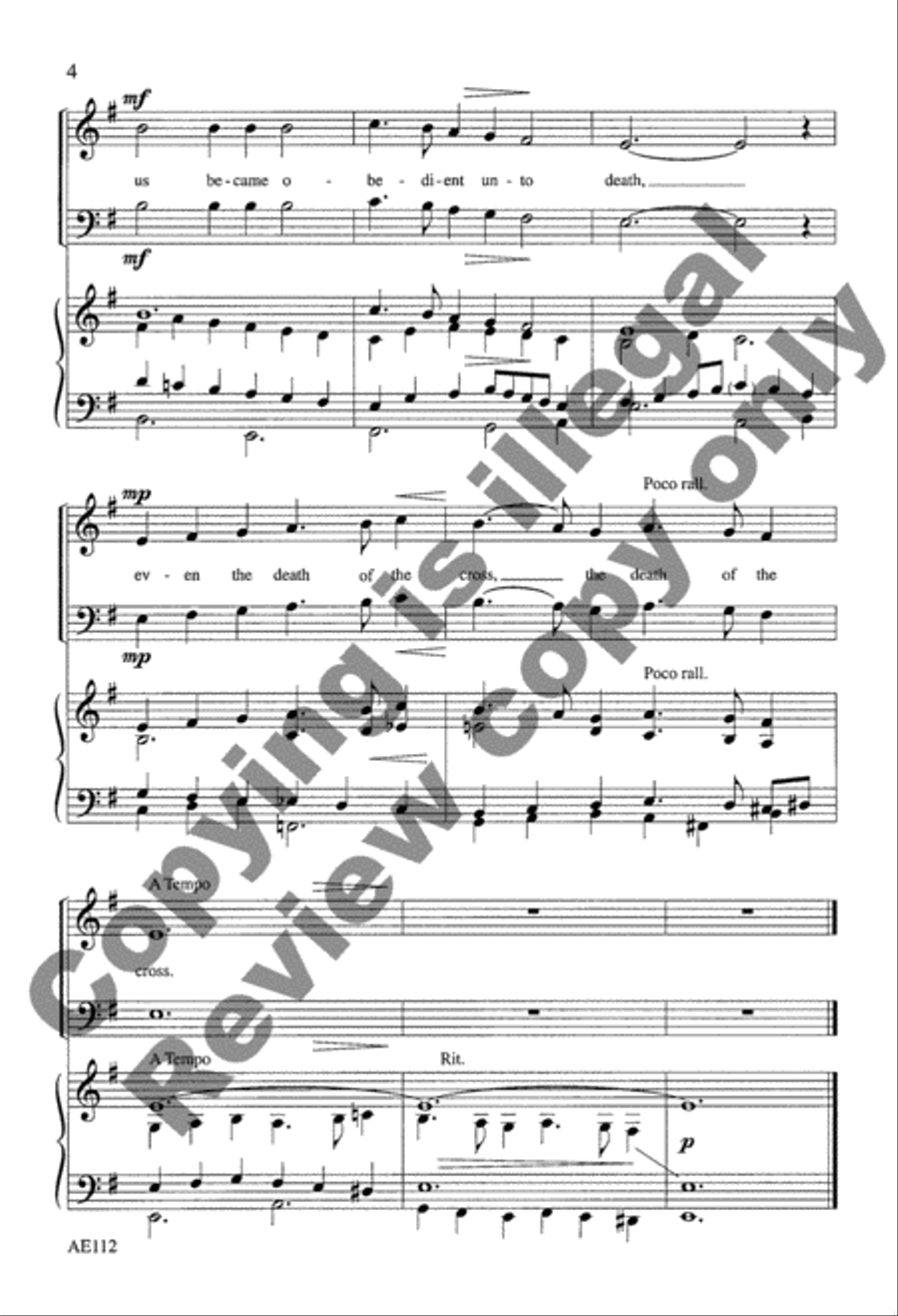 Christ For Us Became Obedient Unto Death 2-Part scores gallery preview page 9
