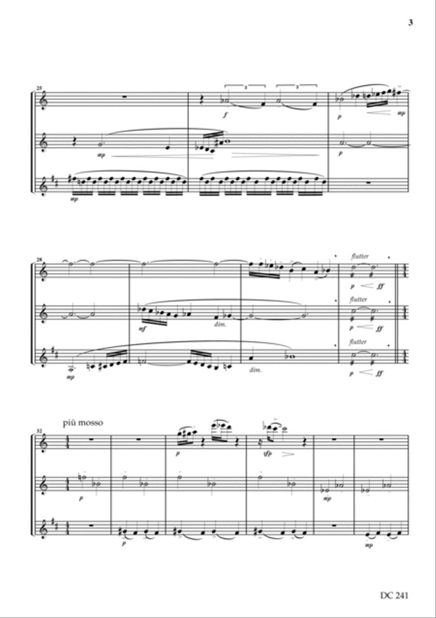 Wind trio Woodwind Trio scores gallery preview page 3