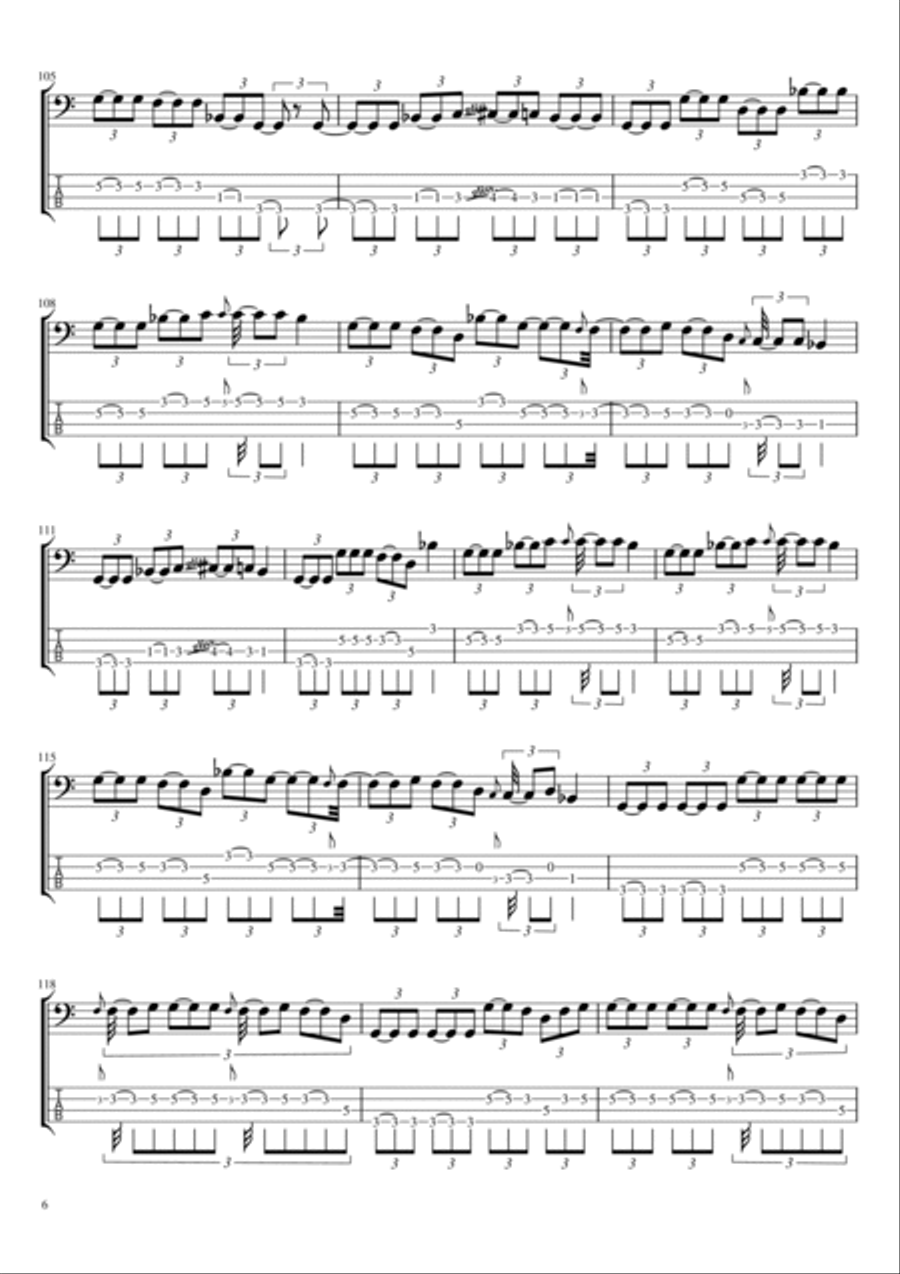 Fairies Wear Boots (interpolating Jack The Stripper) Guitar Tablature scores gallery preview page 6