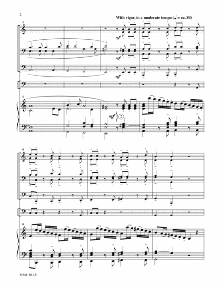 Worthy Is the Lamb Organ scores gallery preview page 3