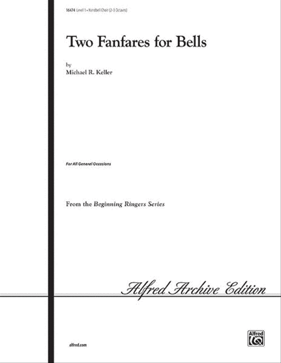 Two Fanfares for Bells, Set I Handbell Choir scores gallery preview page 1