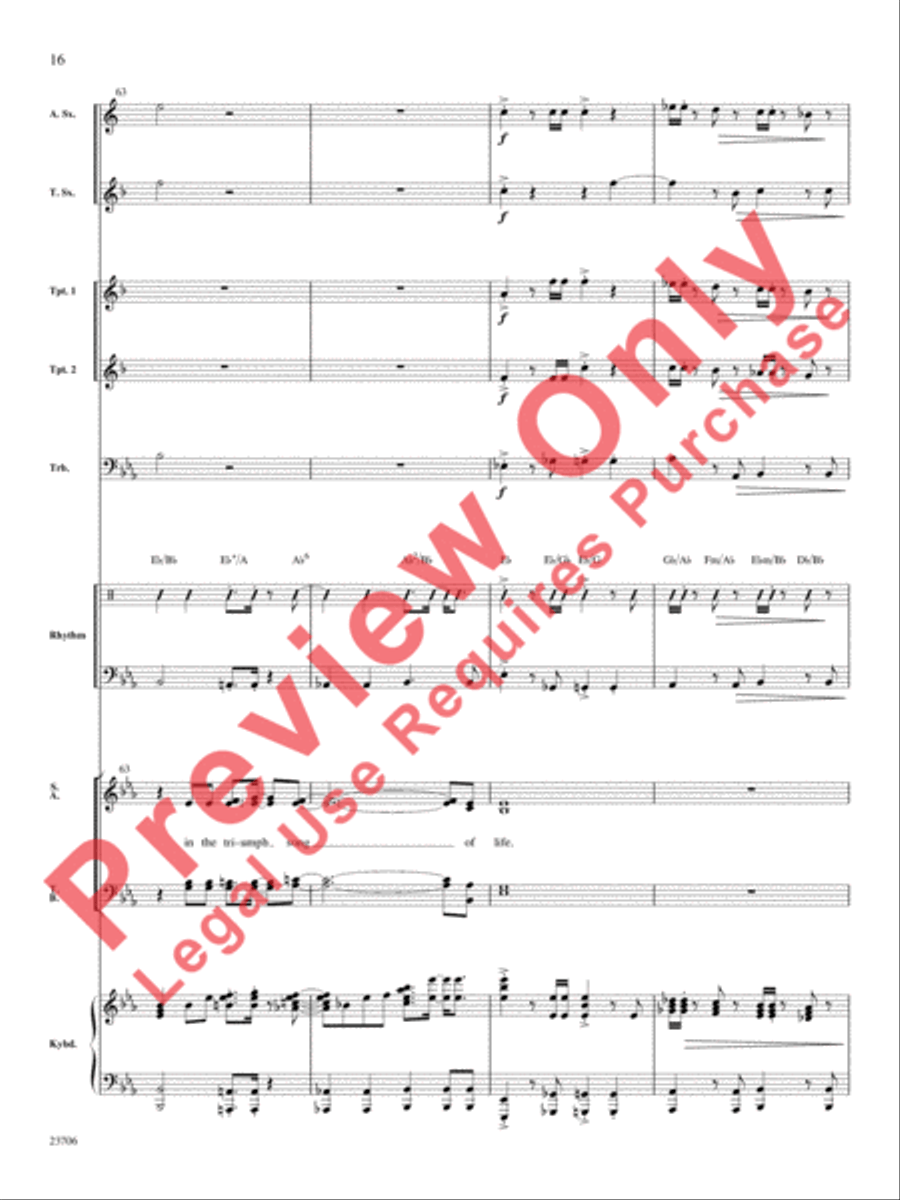 Joyful, Joyful, We Adore Thee Choir scores gallery preview page 17