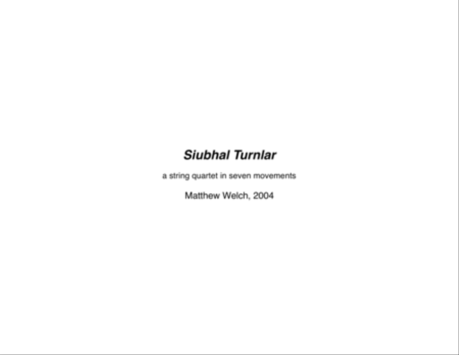 [Welch] Siubhal Turnlar String Quartet scores gallery preview page 3