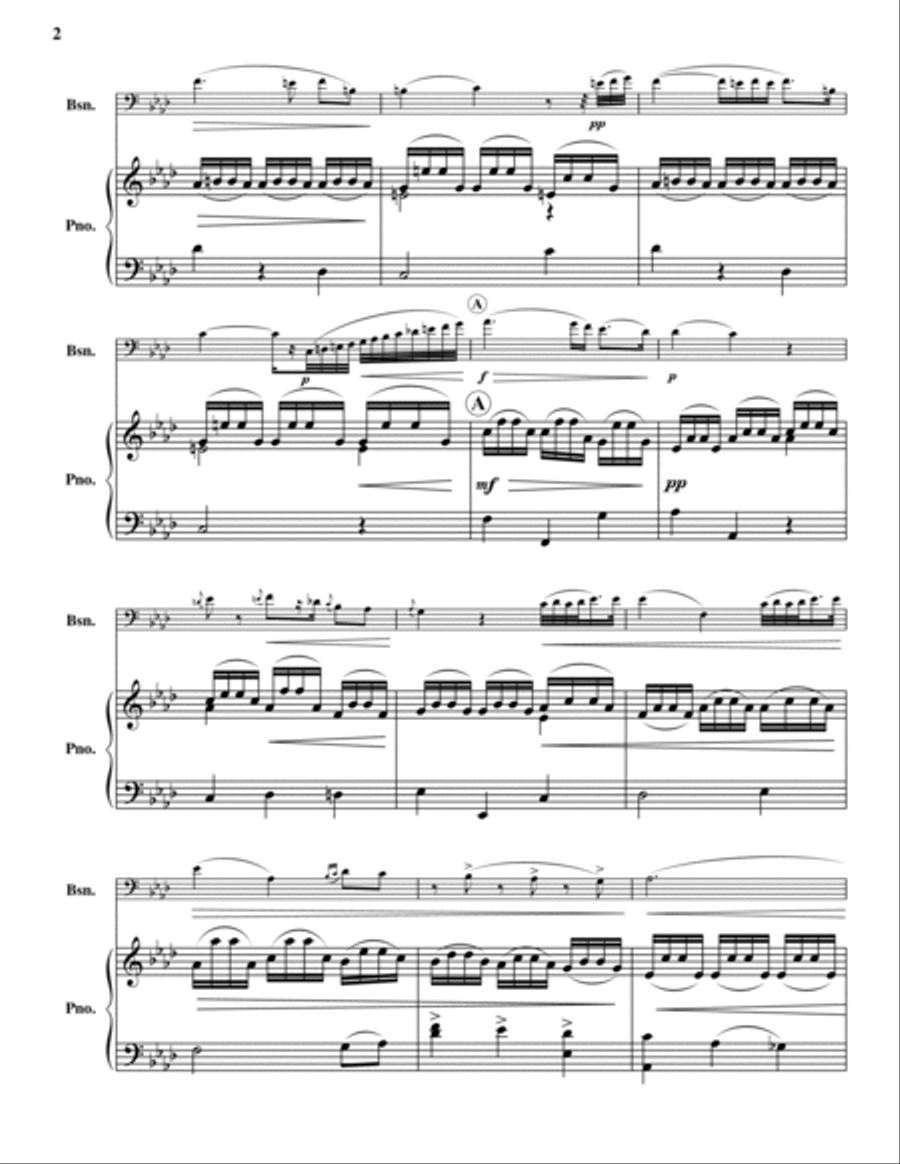 Dance of the Blessed Sprits Bassoon Solo scores gallery preview page 2