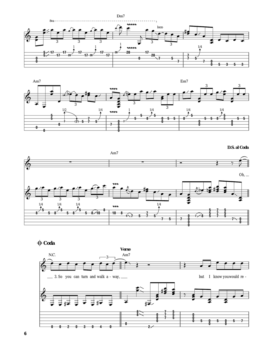 Somehow, Somewhere, Someway Acoustic Guitar scores gallery preview page 6