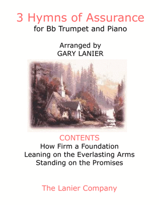 Book cover for 3 HYMNS OF ASSURANCE (for Bb Trumpet and Piano with Score/Parts)