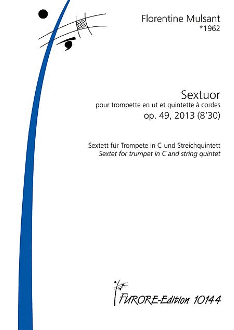 Sextuor pour trompette en ut et quintette a cordes op. 49 C Trumpet scores gallery preview page 1