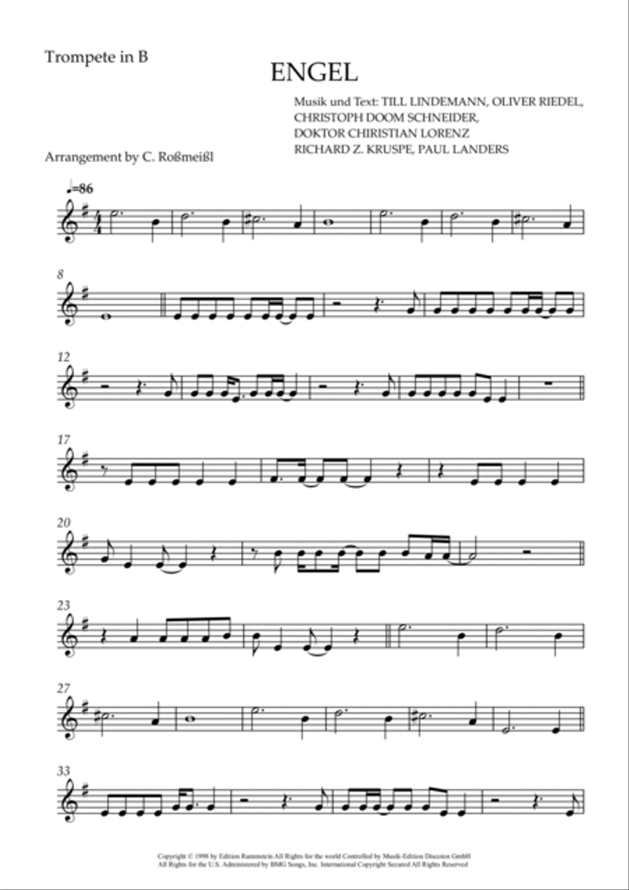 Engel Trumpet Solo scores gallery preview page 2