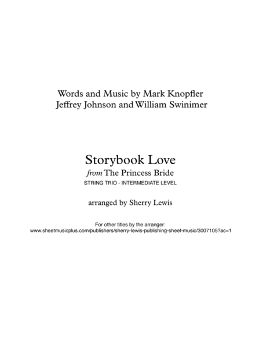Once Upon A Time...storybook Love String Trio scores gallery preview page 2