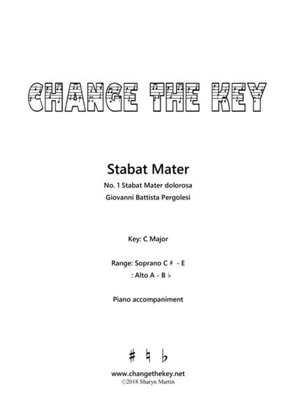 Stabat Mater No.1 Stabat Mater dolorosa - C Major