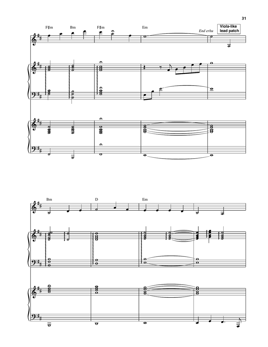 Heaven And Earth (Land Theme) Piano, Vocal, Guitar scores gallery preview page 6