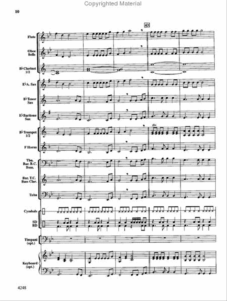 Hot Fudge Sundae Hot Fudge Sundae Concert Band scores gallery preview page 10