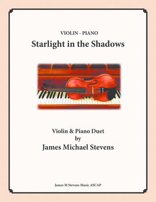 Book cover for Starlight in the Shadows - Violin & Piano