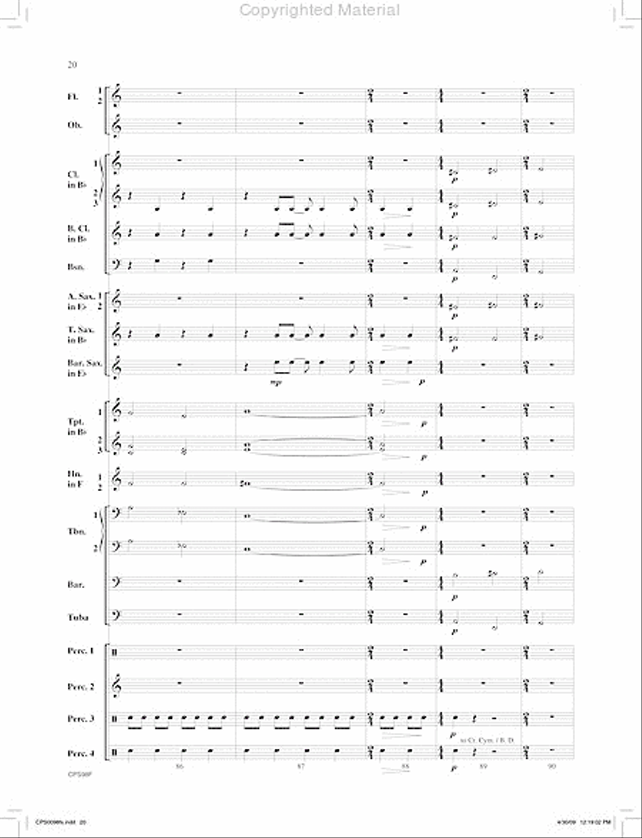 I. Jambo (from Ngoma Za Kenya) Concert Band scores gallery preview page 21