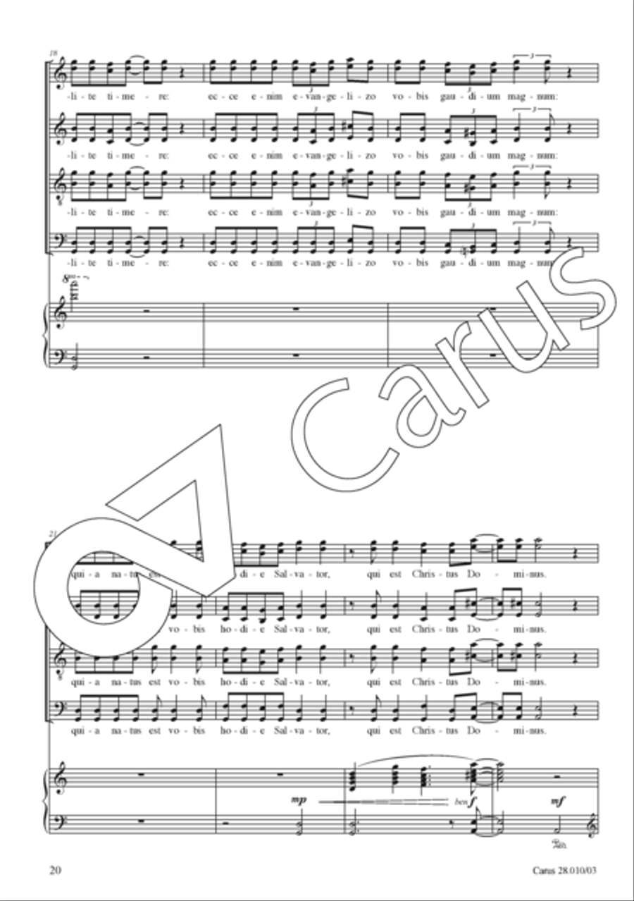 Missa ad maiorem Dei gloriam Divisi scores gallery preview page 21