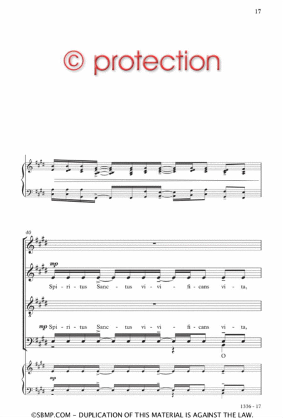 Spiritus Sanctus Divisi scores gallery preview page 16