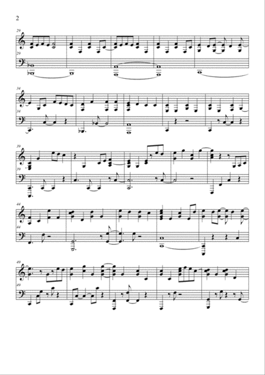 Angel Angel Piano Solo scores gallery preview page 2