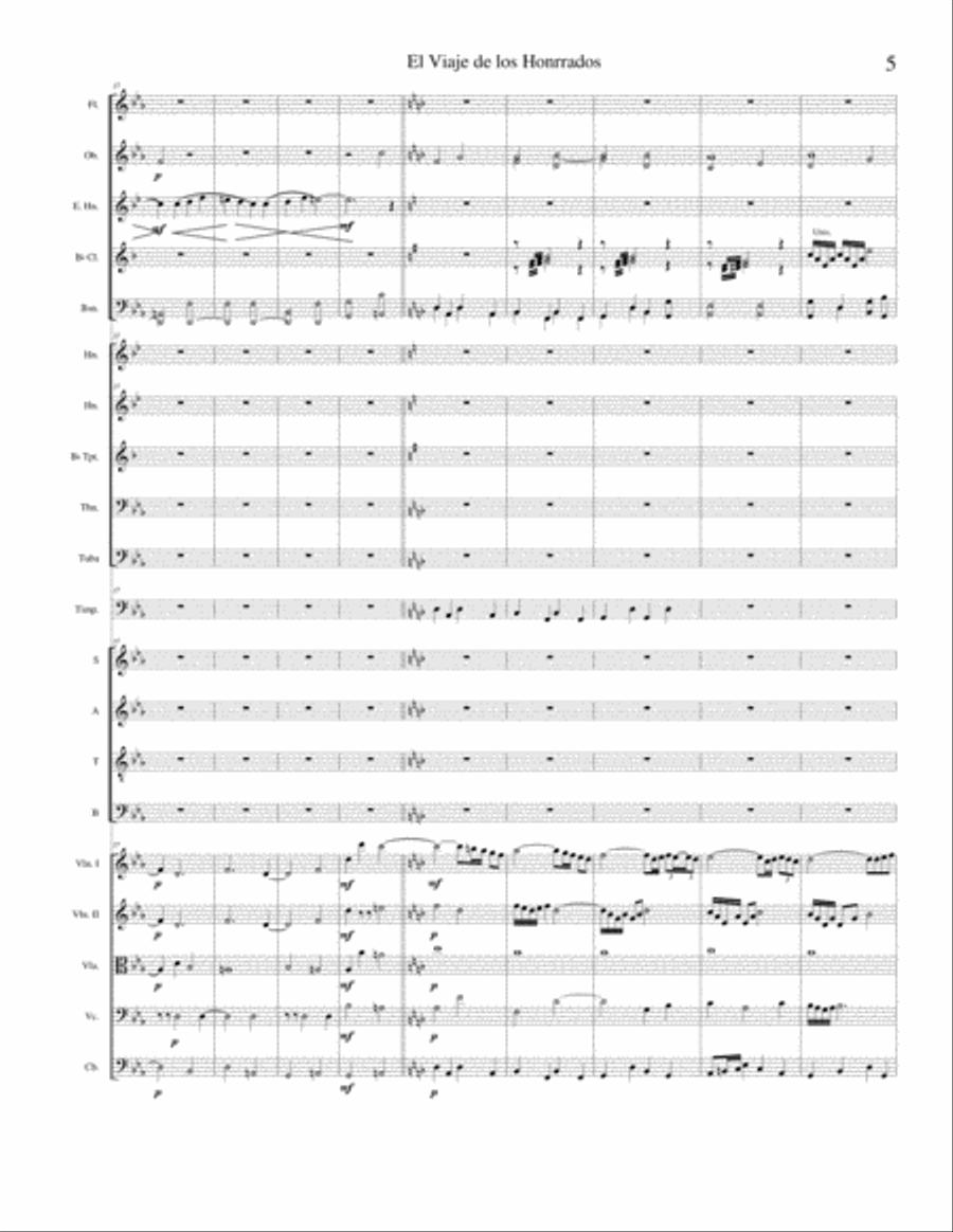 El Viaje de los Honrados I Movimiento Full Orchestra scores gallery preview page 5