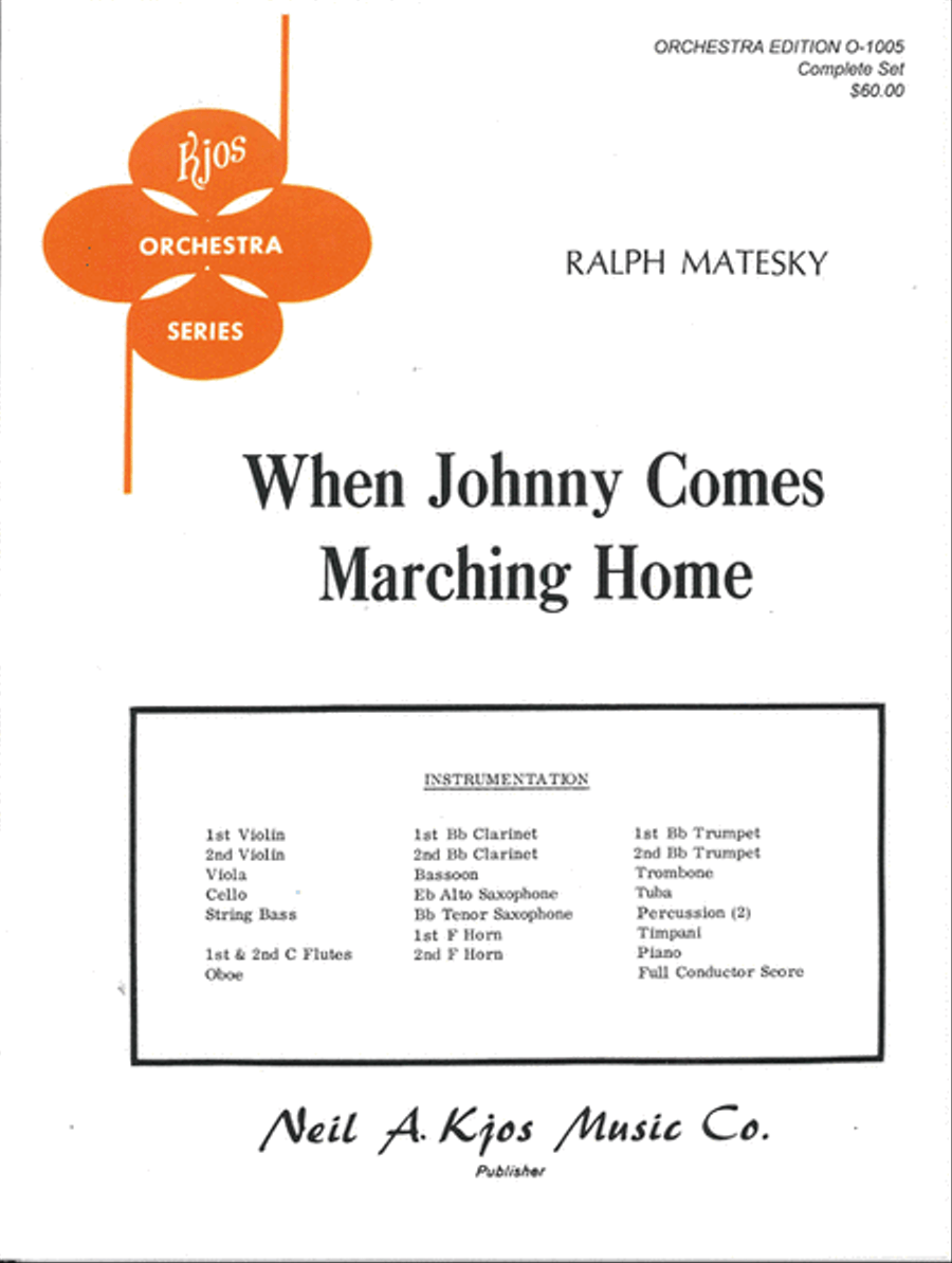 When Johnny Comes Marching Home Full Orchestra scores gallery preview page 1
