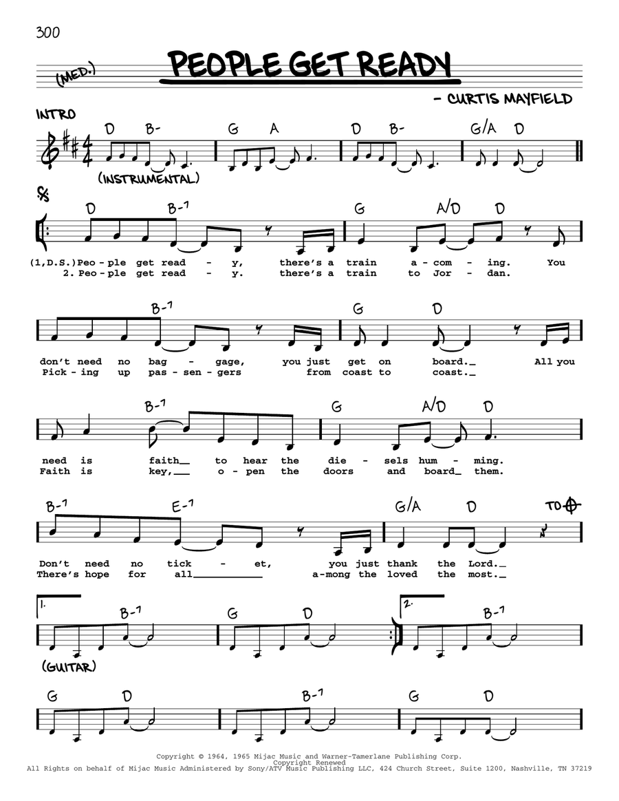 People Get Ready Voice scores gallery preview page 1