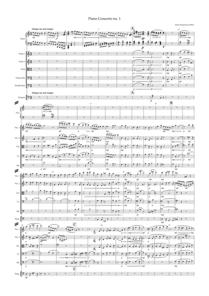 Piano Concerto no 1 arranged for piano and string orchestra image number null