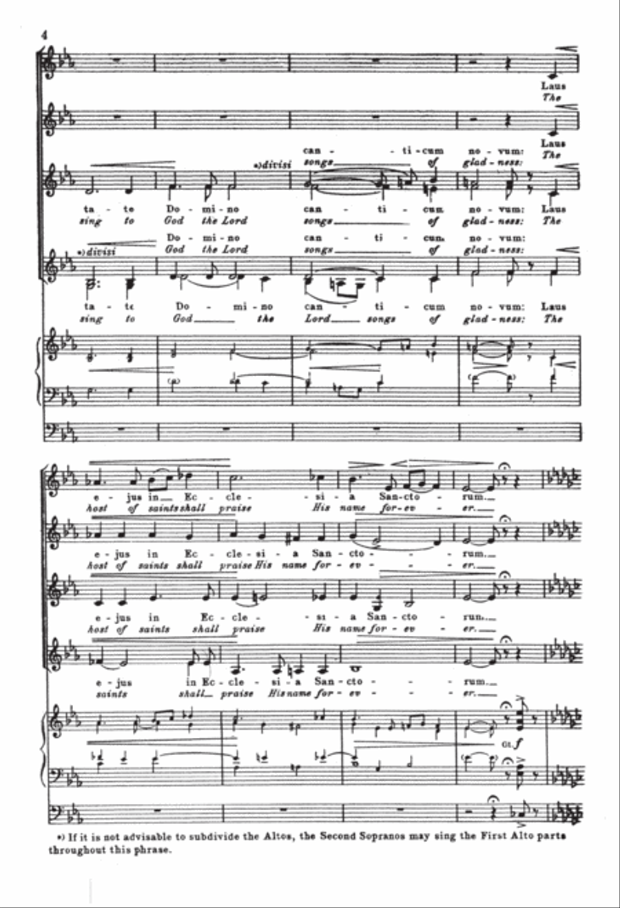 Hymn of Glory (Cantate Domino) SSAA scores gallery preview page 5