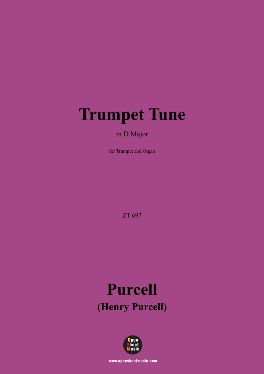 H. Purcell-Trumpet Tune,in D Major,ZT 697,for Trumpet and Organ C Trumpet scores gallery preview page 1