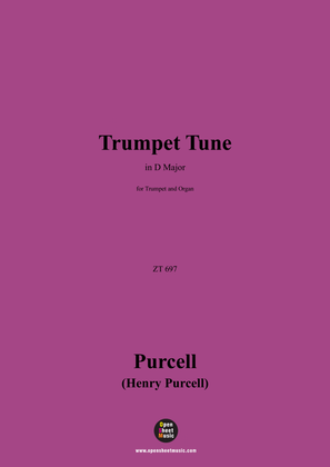 Book cover for H. Purcell-Trumpet Tune,in D Major,ZT 697,for Trumpet and Organ