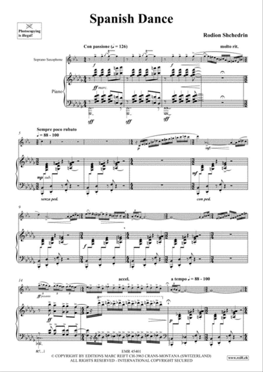 Spanish Dance Spanish Dance Soprano Saxophone scores gallery preview page 4