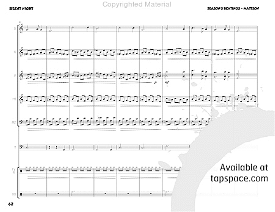 Season's Beatings Percussion Ensemble scores gallery preview page 78