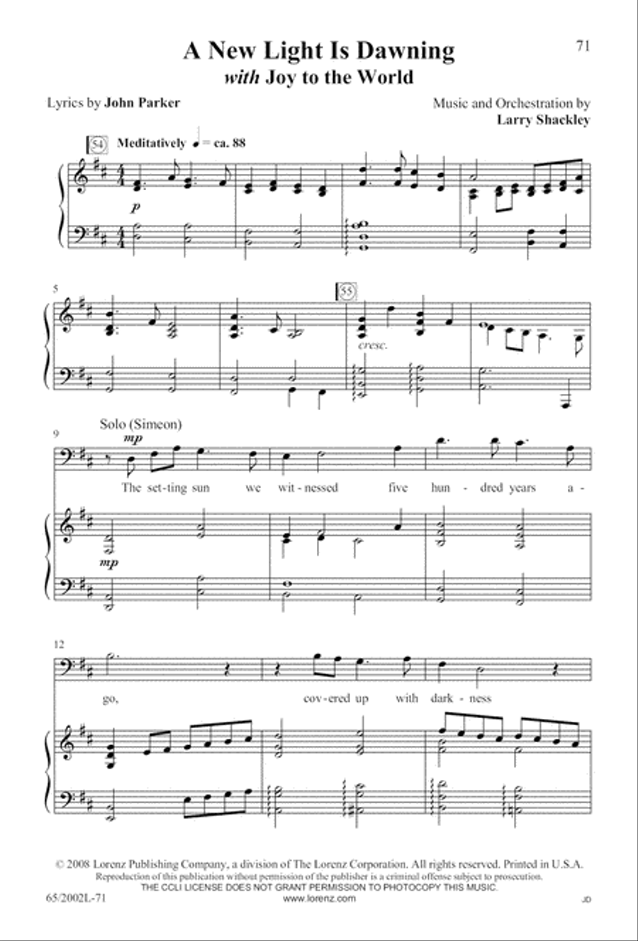 And This Shall Be a Sign And This Shall Be a Sign 4-Part scores gallery preview page 72