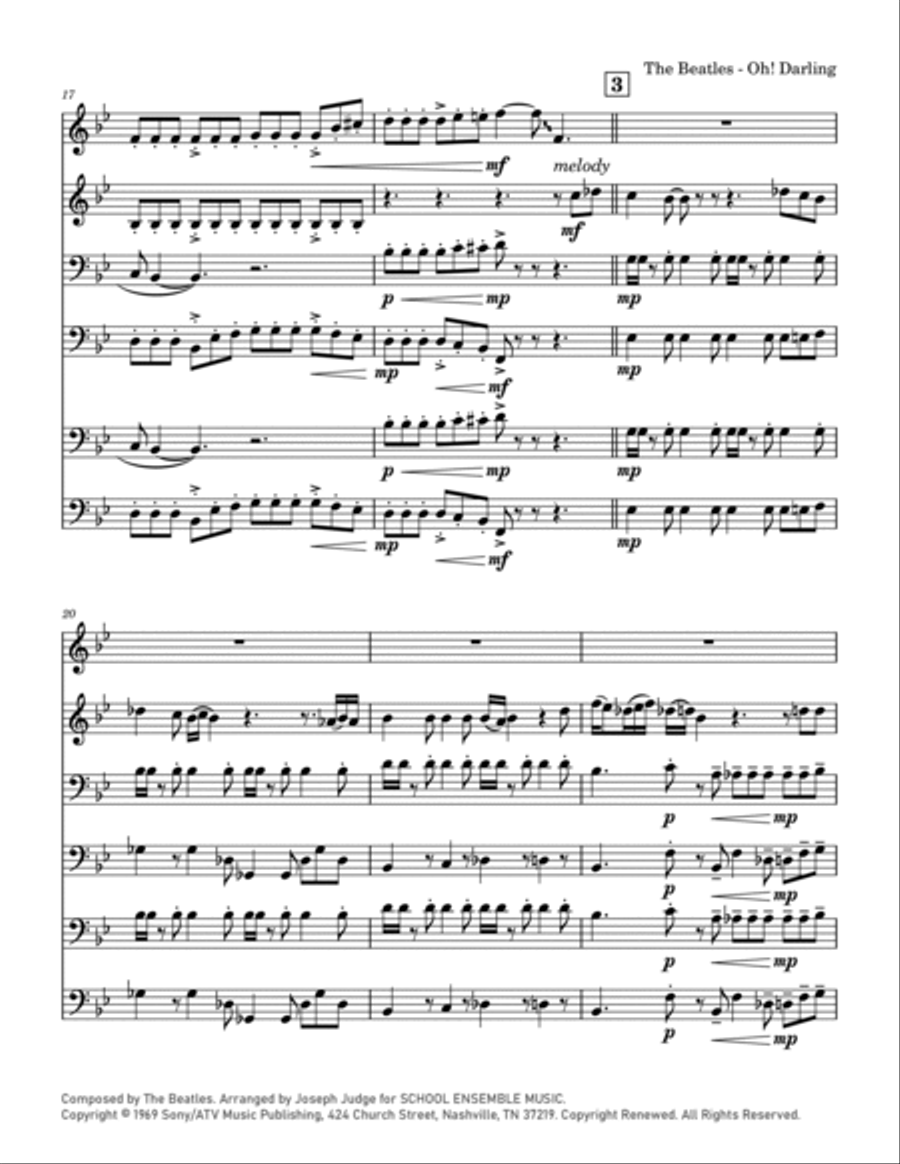 Oh! Darling Chamber Music scores gallery preview page 4