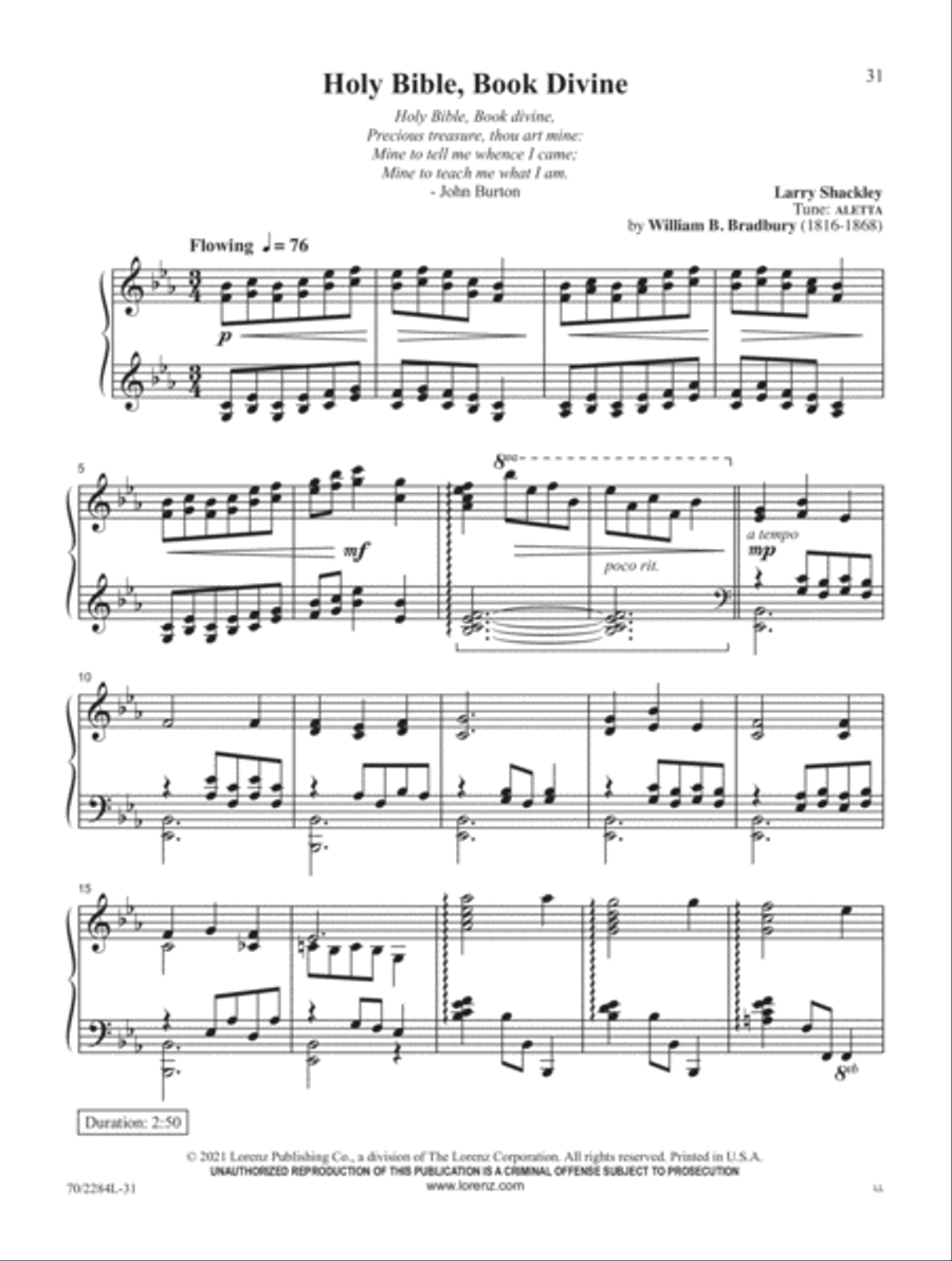 A Heart to Praise Piano Solo scores gallery preview page 13