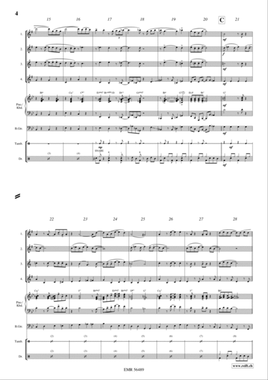 Makin' Whoopee Saxophone Quartet scores gallery preview page 4