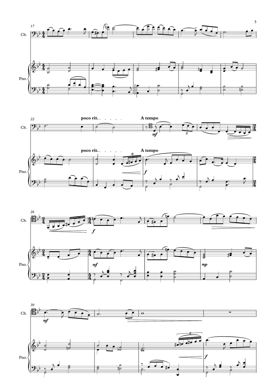 Cinema Paradiso Double Bass scores gallery preview page 4