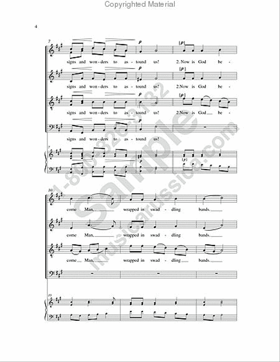 Joy Is All Around Us 4-Part scores gallery preview page 3