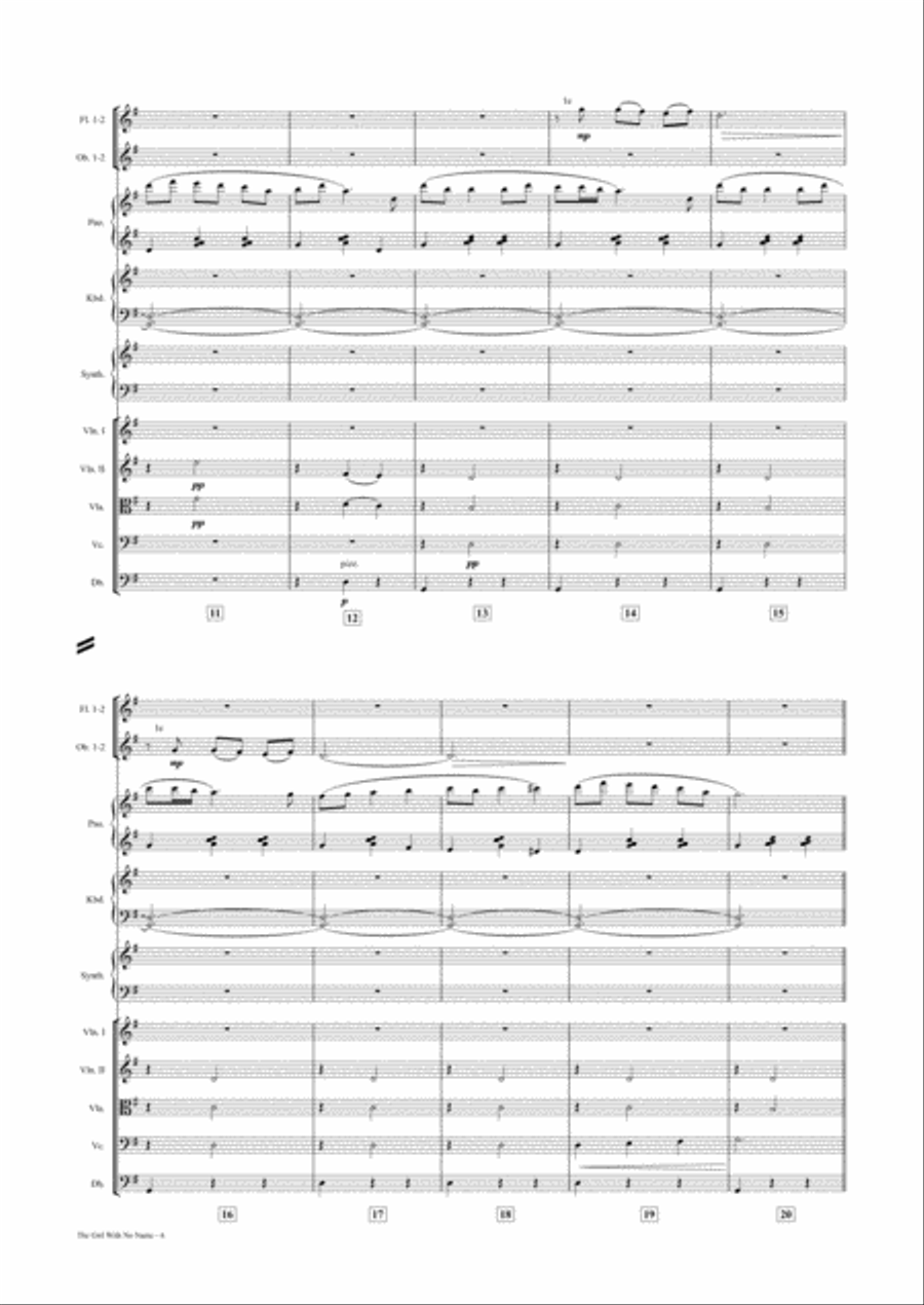 The Girl With No Name The Girl With No Name Full Orchestra scores gallery preview page 4