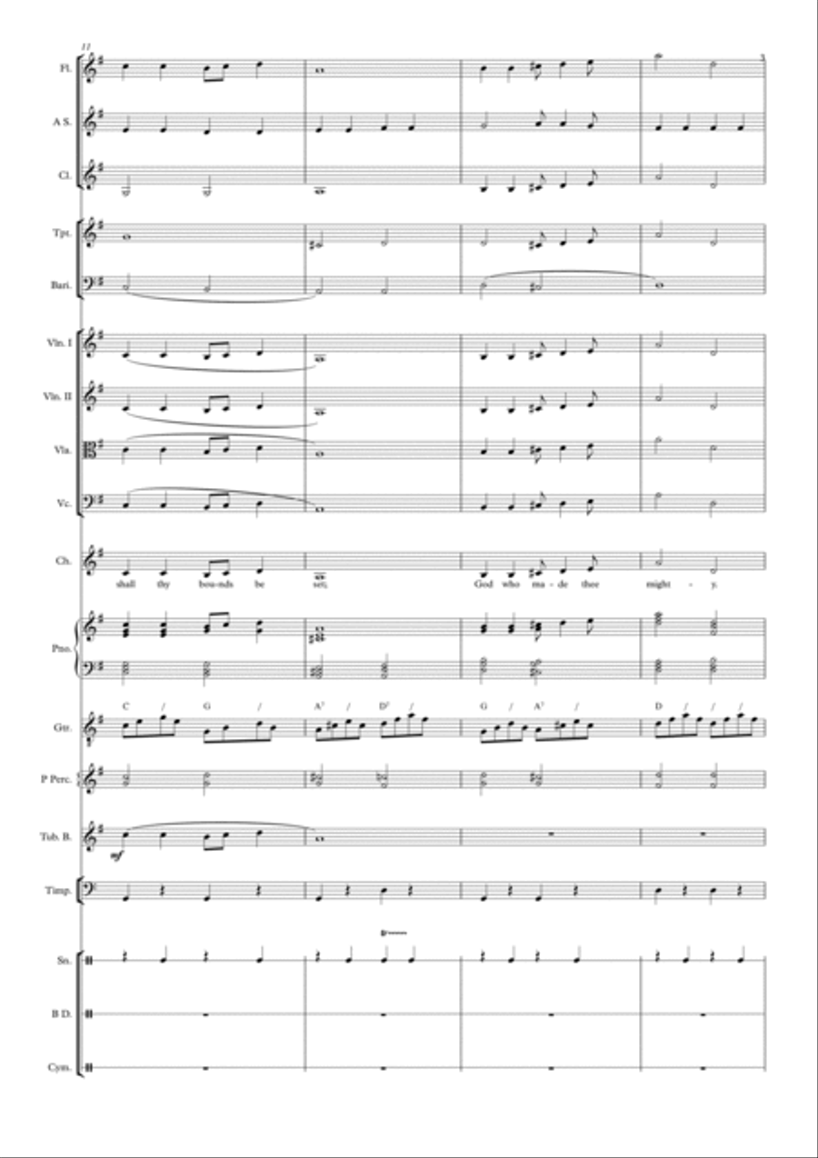 Land Of Hope And Glory - Bgt Full Orchestra scores gallery preview page 3