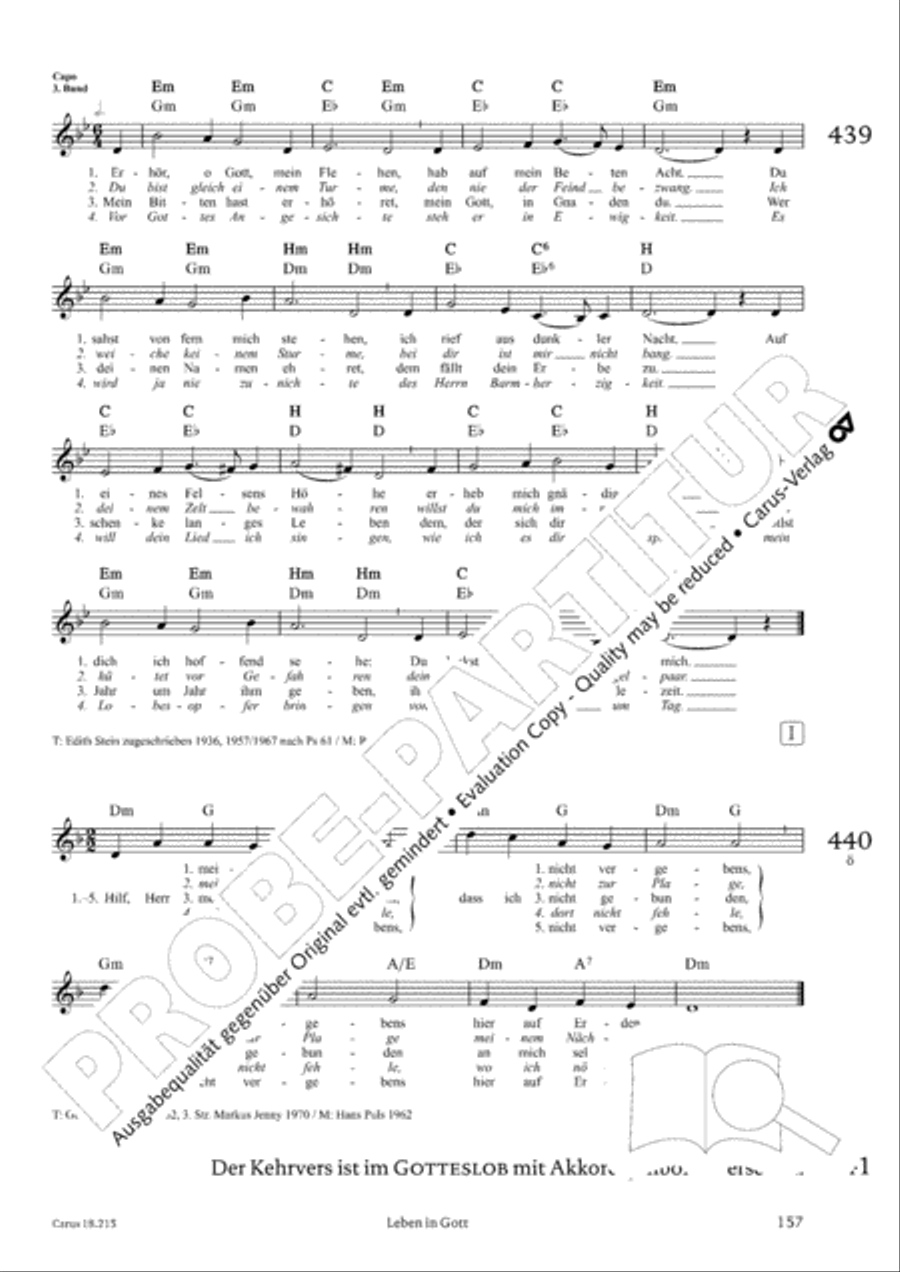 Gitarrenbuch zum Gotteslob Guitar scores gallery preview page 148